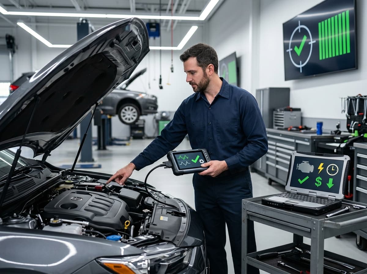 Advanced engine diagnostic equipment at Birchmount Auto Repair